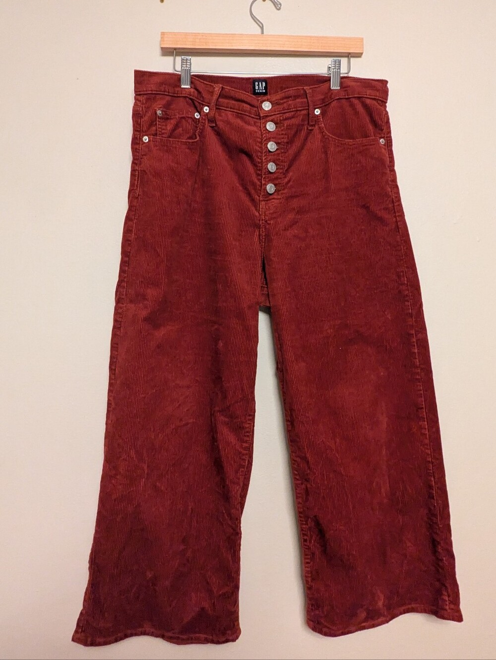 Gap Wide Leg Corduroy Crop Pants